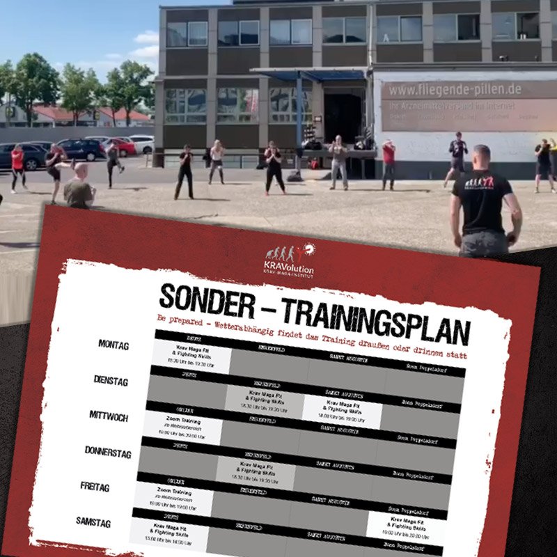 Sonder-Trainingsplan nach Covid19 vom Krav-Maga-Institut